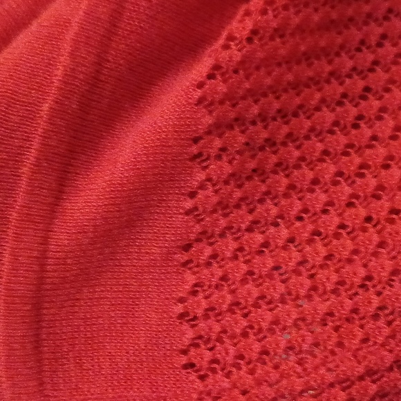 BCBGMaxAzria Sydnie Short Sleeve Knit Maxi Dress in Lipstick Red.  - Picture 14 of 14